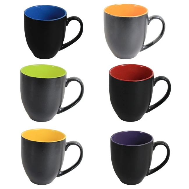 Amazon Product Black Ceramic Coffee Mug Manufacturer With Logo Cup Supplier Custom  Mugs Customizable Wholesale Porcelain Cups