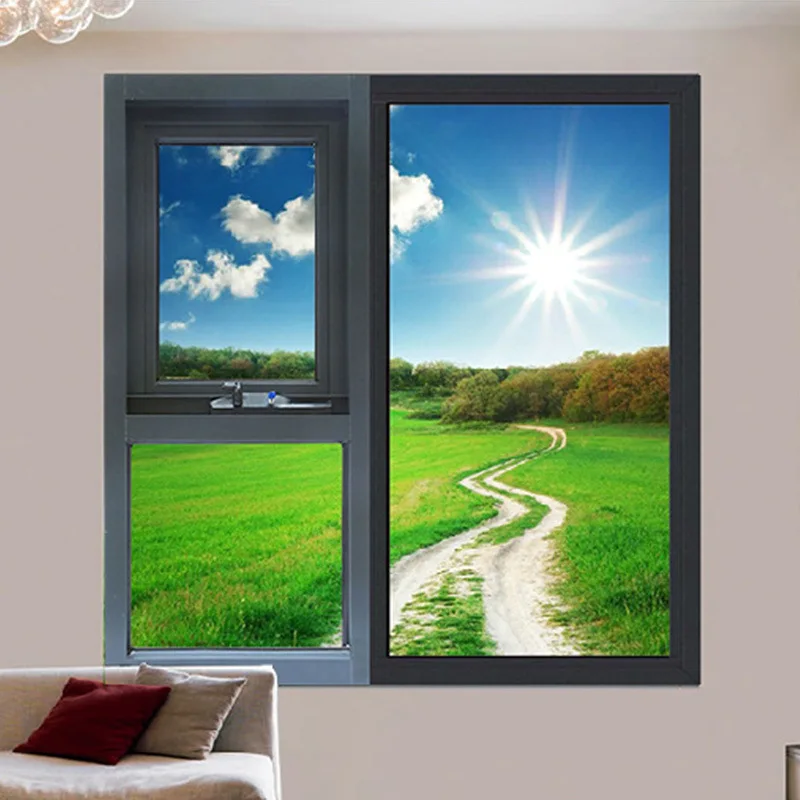 Plastic Steel Doors and Windows, Kitchen, Bathroom, Stairwell, Attic, Vinyl UPVC Hanging Window