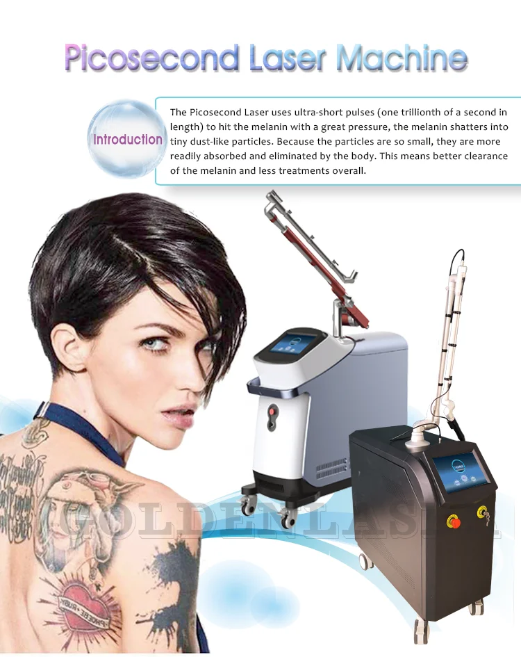 Hot Sale beauty machine nd yag picosecond laser tattoo removal skin whitening remove freckles remedy