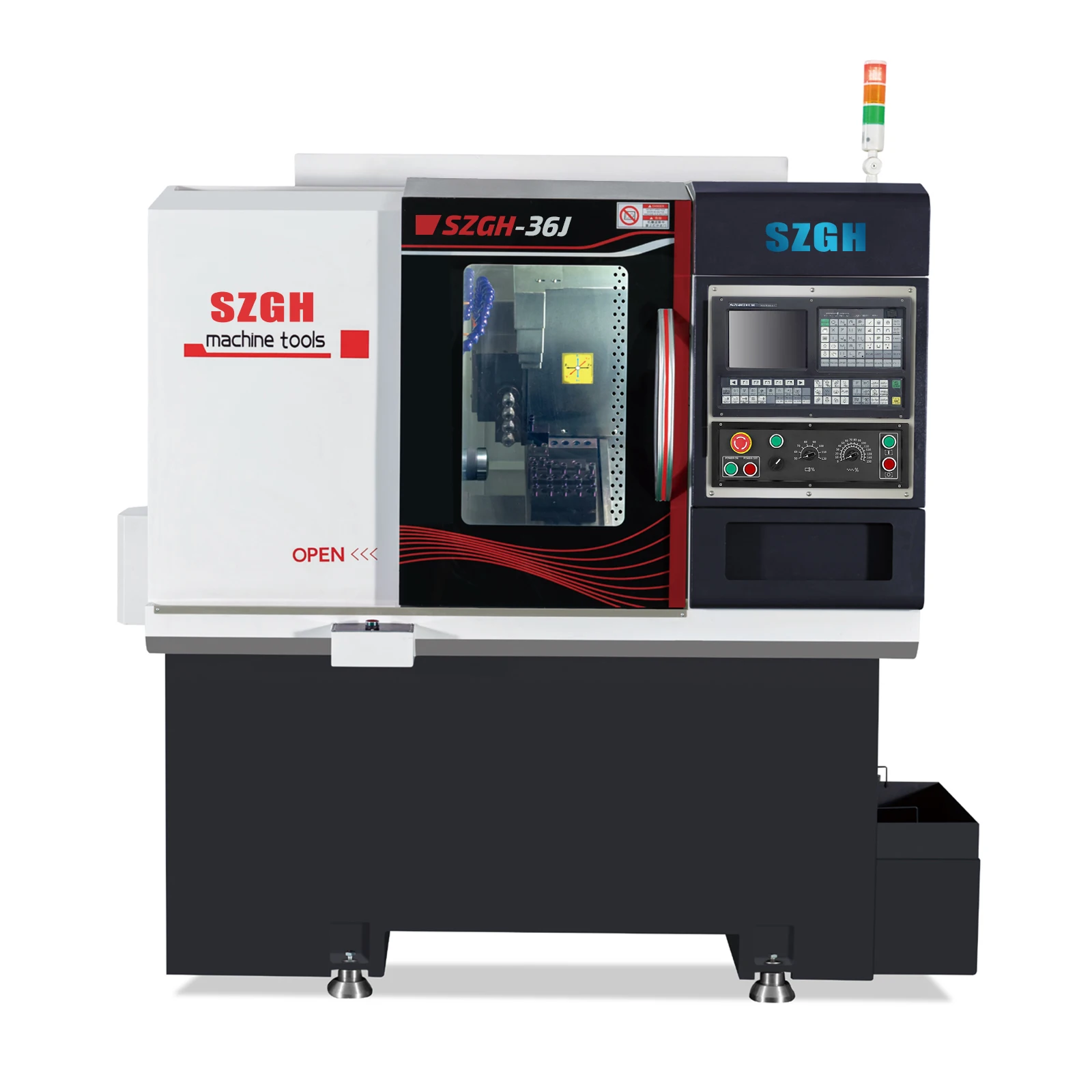 SZGH High Precision High Speed Inclined Bed Mini Cnc And Milling Machine
