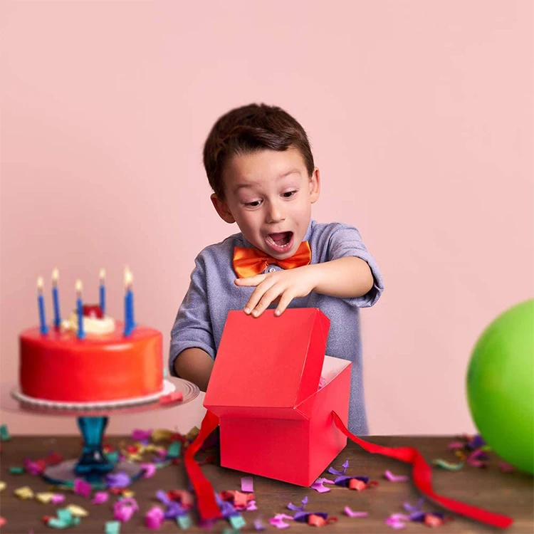 New Trending Pure Color Concise Design Square Gift Box For Sale