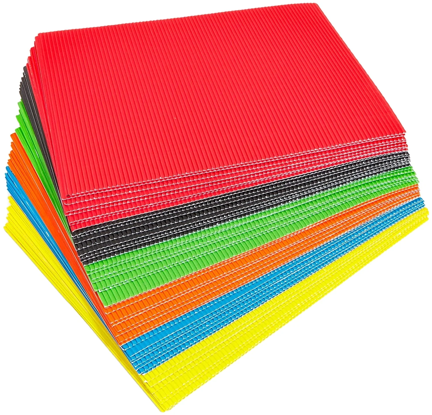 A4 size ,Bright Corrugated Paper Sheets Decorative Corrugated Paper for DIY Art Crafts Signs Projects