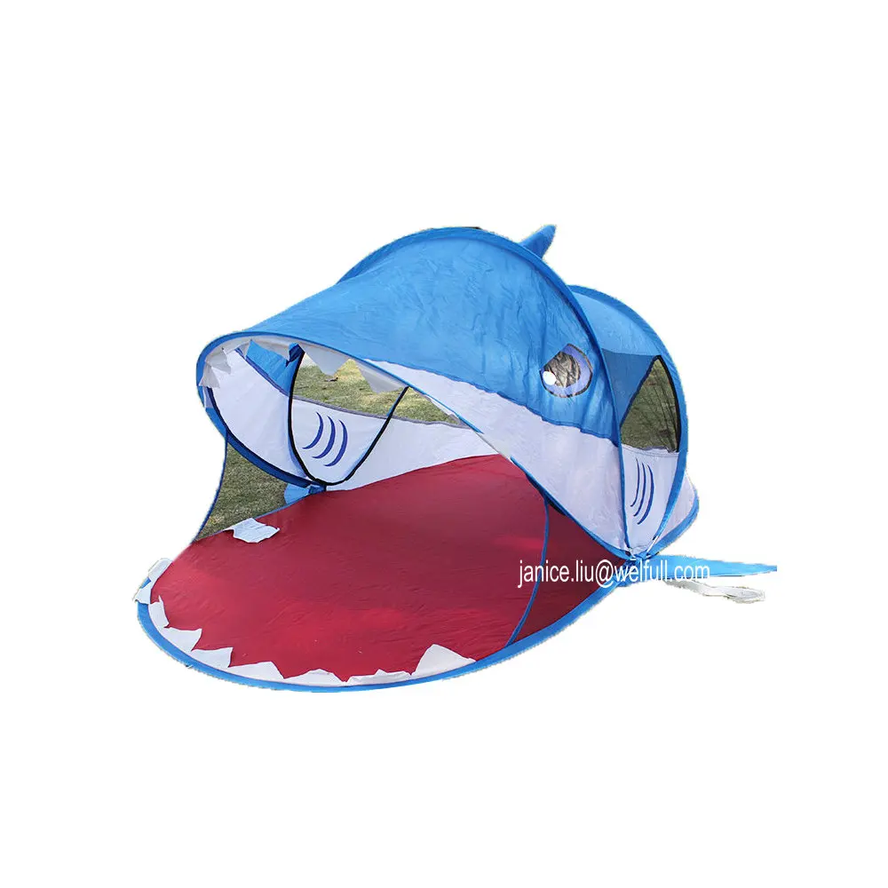Pop Up Indoor Outdoor Ocean Children Play House Beach Animal Shark Kids Pop Up Play Tent