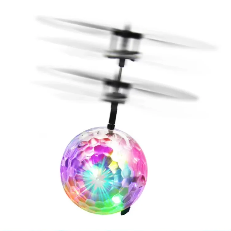 Levitation ball luminous intelligent UFO induction aircraft crystal ball aircraft toys for kids