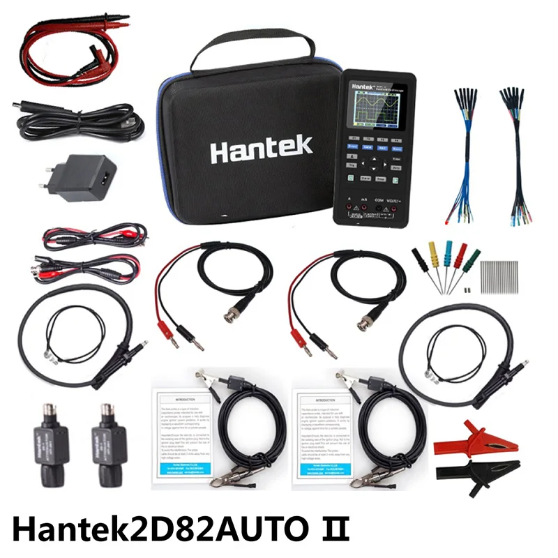 Hantek 2D82Auto I Digital Osiclloscope 4 in 1 2D82 2 Channels Oscilloscope + Multimeter +Automotive Diagnosis+Waveform Generator