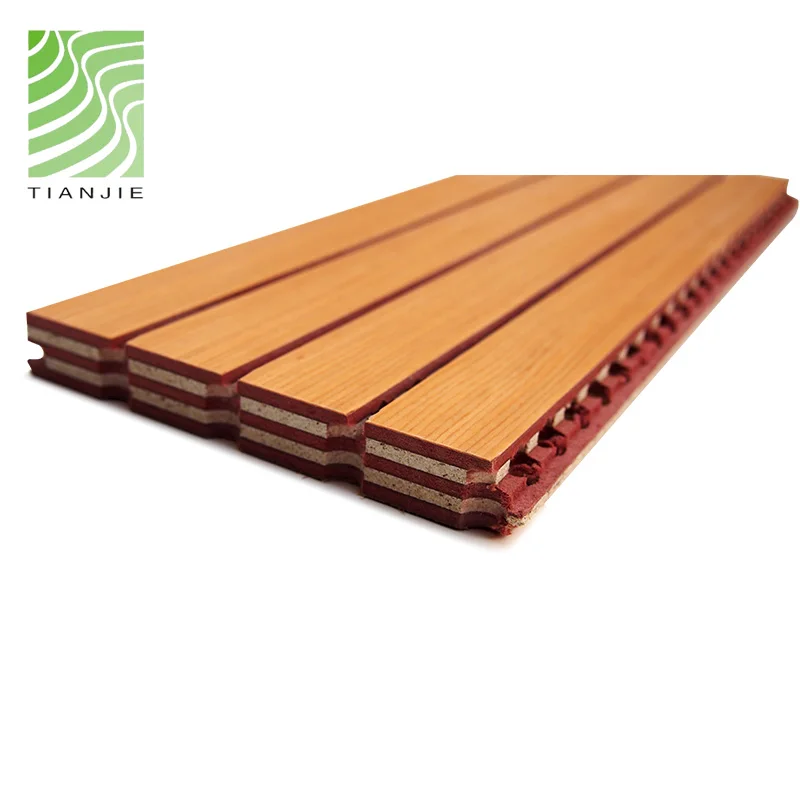 Acoustic panels gymnasium classroom mgo pvc felt soundproof foam grooved acoustic wood wall board