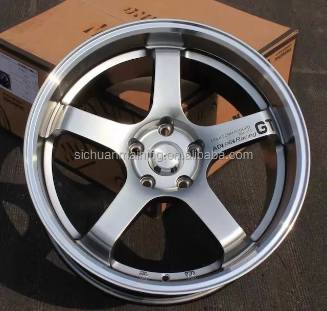 16 17 18 19 Inch Wheels 5x108 5x114.3 5x120 5x112 Silver Concave Design Alloy Racing Car Wheels Passenger Car Wheels Rims