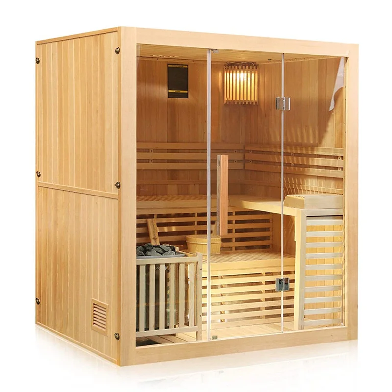 Luxury 5--7 persons hemlock indoor infrared ozone sauna room sauna capsule sauna dome hamamm