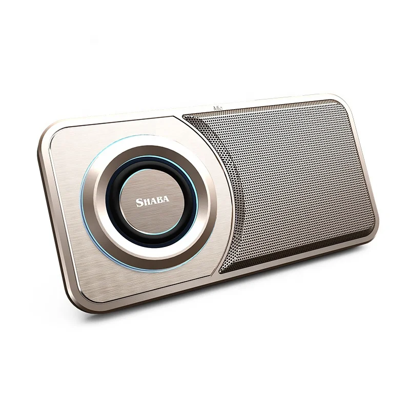 Audio Stereo Portable Subwoofer BT4.2 Music Stereo LED Mood Light with Flippable Cell Speaker Holder