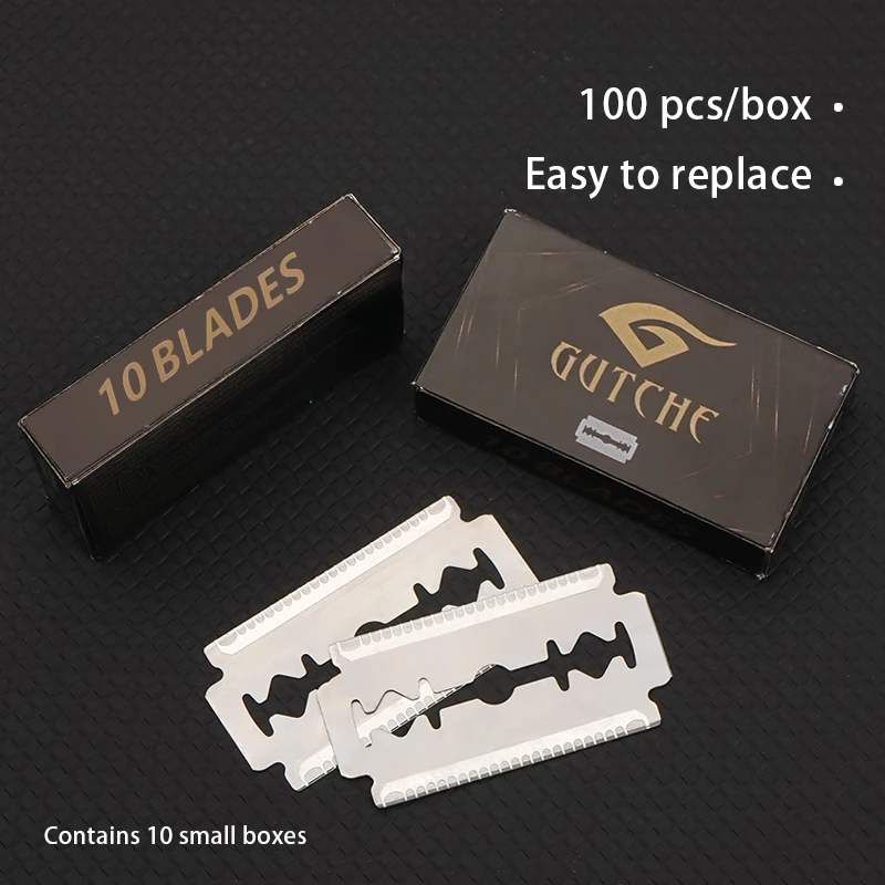 Replaceable Blade with Guard for Razor 74 Anti-Scratch Blades Stainless Steel Double Edge Blade