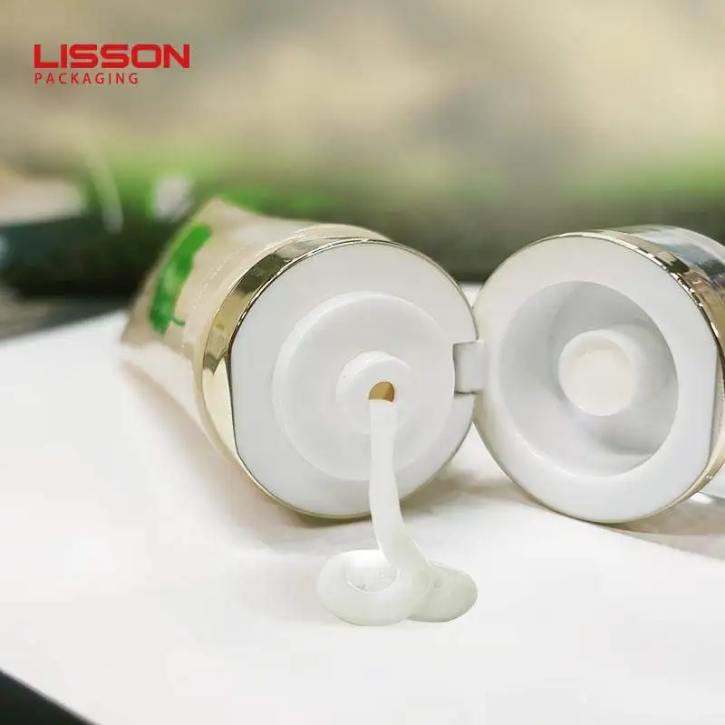 Высококачественная акриловая откидная крышка Hdpe пластиковая косметическая бутылка оптом на заказ роскошный лосьон для рук Бутылка ухода за кожей