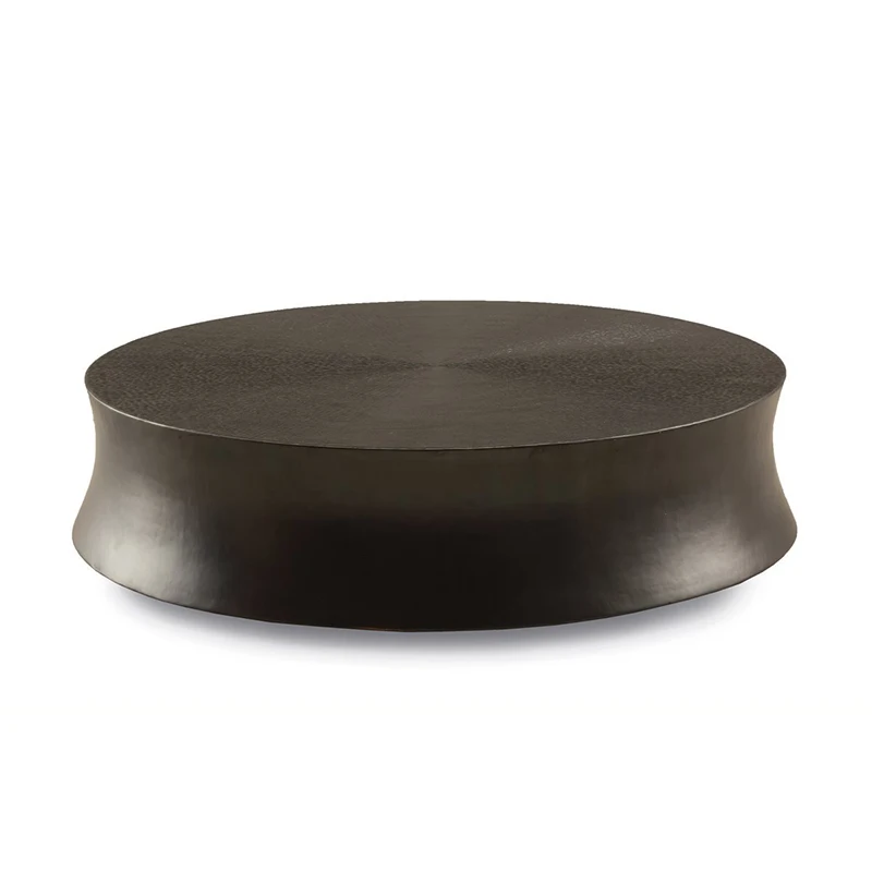 Wholesale Living Room Furniture Side Stool Gray Black Coffee Table Modern Oval Coffee table