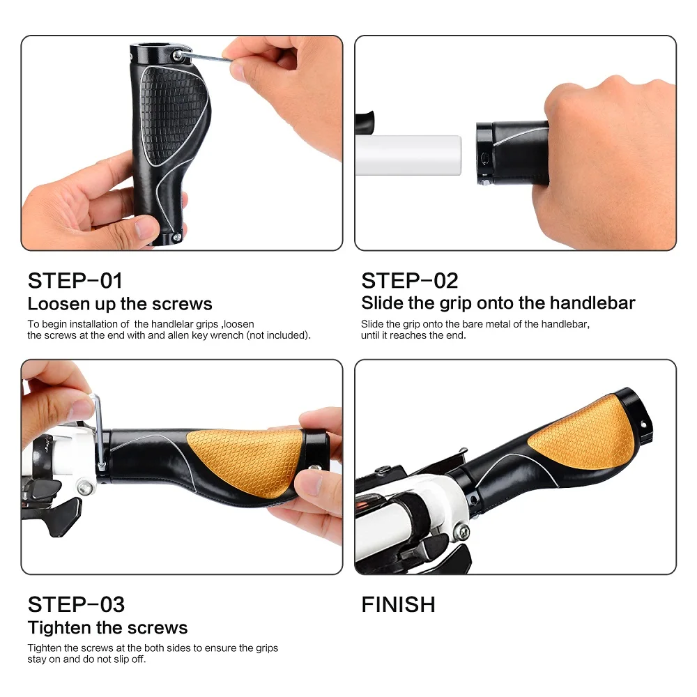 Champkey Bicycle grips Comfort BMX Cycling ergonomic bike grips bicycle parts Comfort BMX Cycling ergonomic bike grips