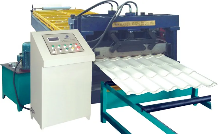manual metal  corrugated iron sheet roof tile making machine