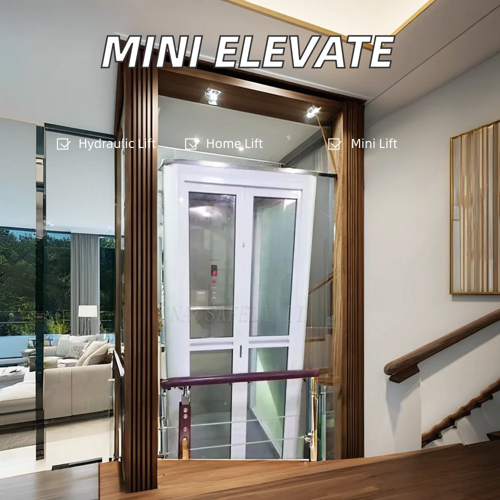 2024 Year Household 2-4 Person Lift Small Home Elevators Automatic 400KG Small Outdoor Lift Elevator
