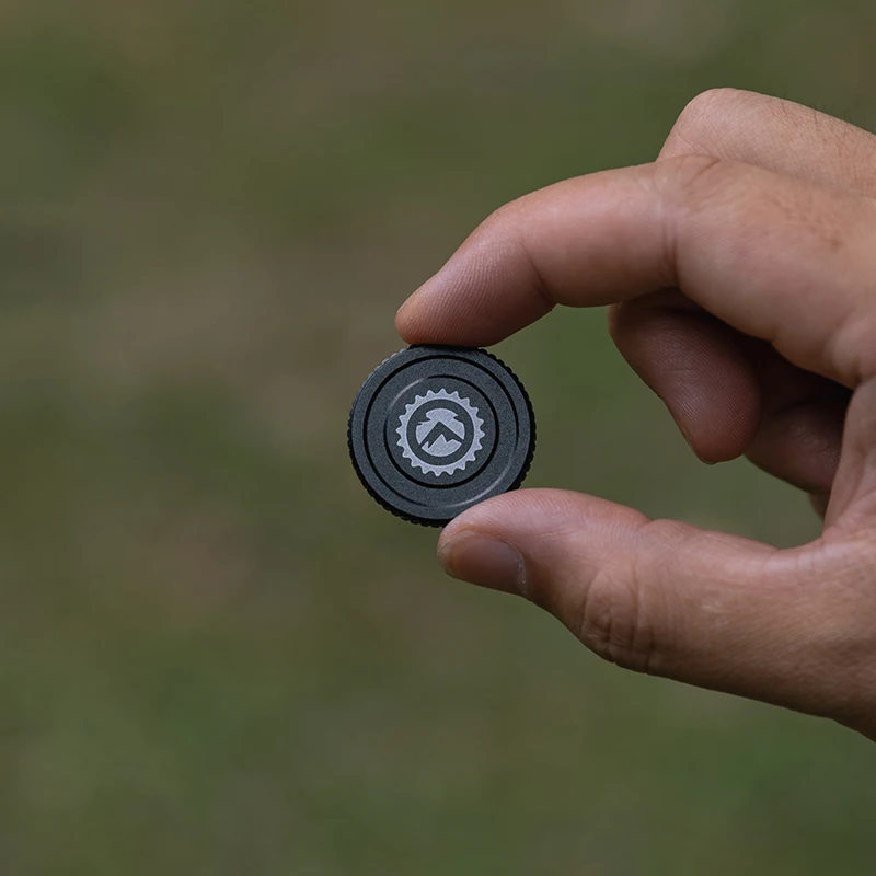 Campingmoon novelty BKM-109 custoom black aluminium alloy gas can canister gas cartrige seal lid for gas can