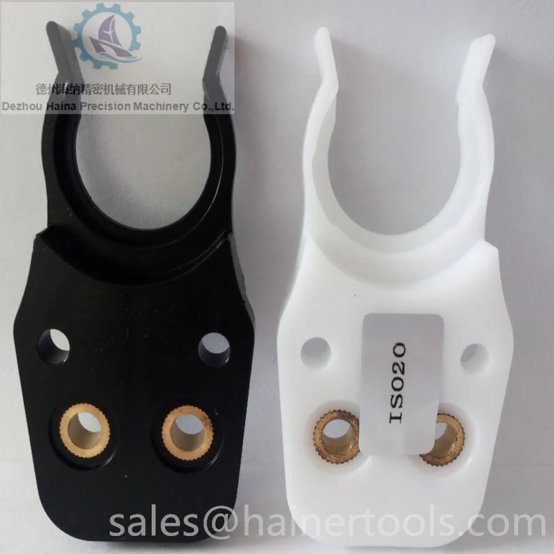 Black or white plastic  Iso25 Tool Forks, Cnc Tool Holder Clamps, Cnc Tool Holder Forks for Atc Machines