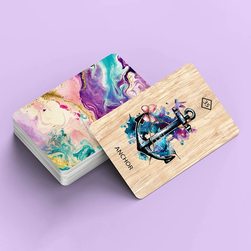 Custom Printing Tarot Cards Deck Lenormand 100% Plastic Playing Cards Printing Board Game Tarot Playing Card