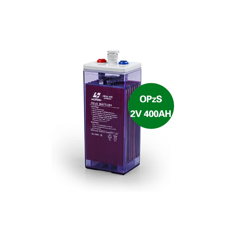 HIZN Brand 2V 400ah OPzS Storage Battery Lead Acid Flooded Tubular Battery for Telecom Station