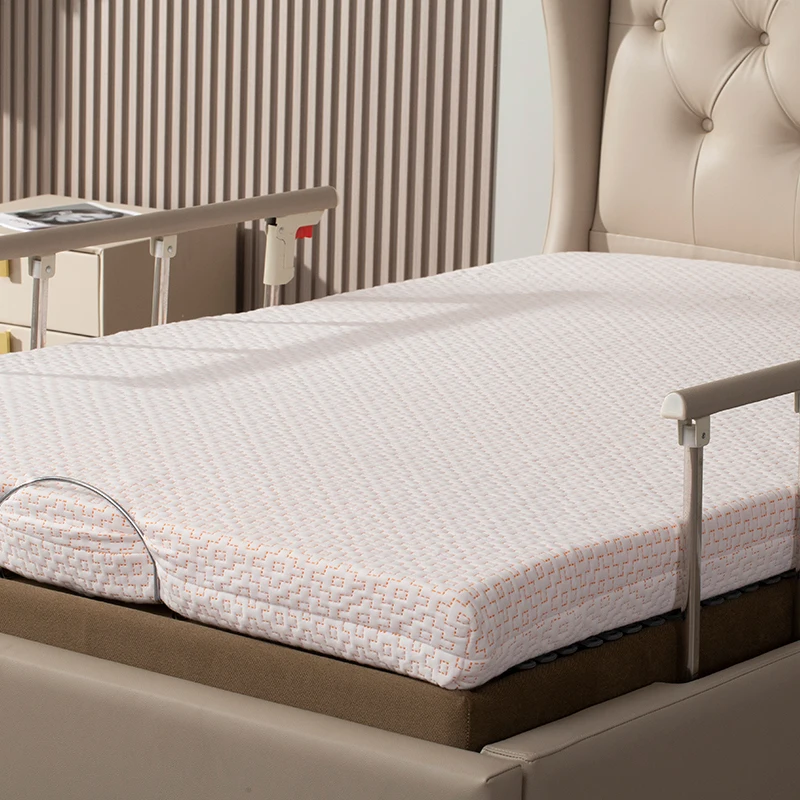 Slat Wooden Electric Adjustable Bed with Frame