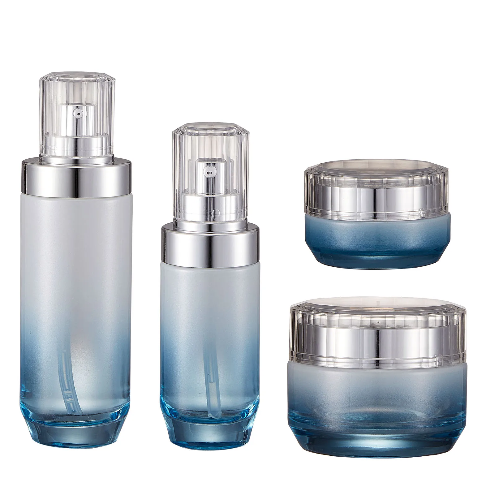 
30g 50g 100ml 120ml New Design Cosmetic Cream Jar Skincare Packing Glass Lotion Bottle 