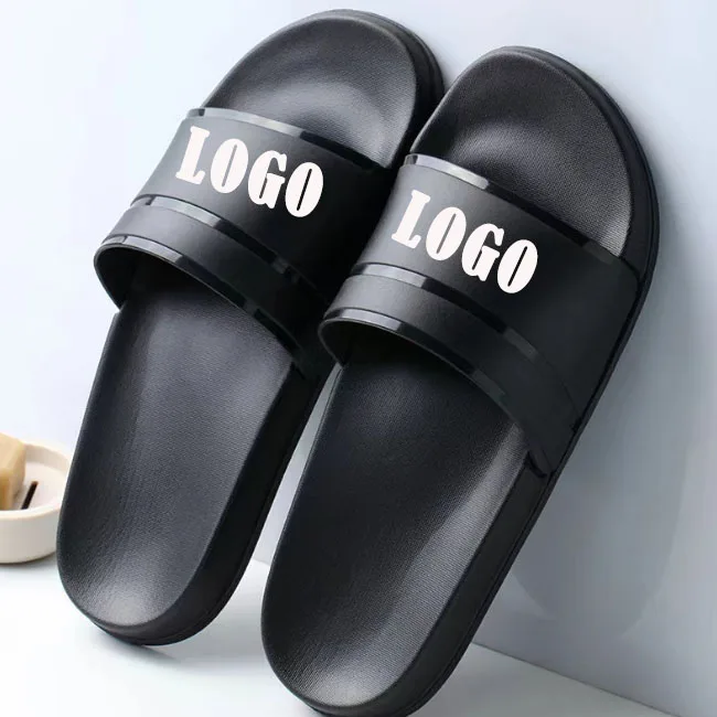 Trendy Outdoor Large Size Personalized Logo Custom Eva Rubber Sports Man Sandals Slippers Slides Logo For Men
