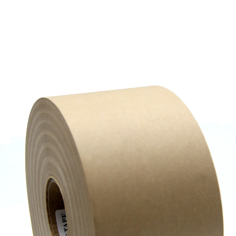 60g Carton Packing Tape Custom With logo Printing Brown Natural Paper Tape Water Activated Tape