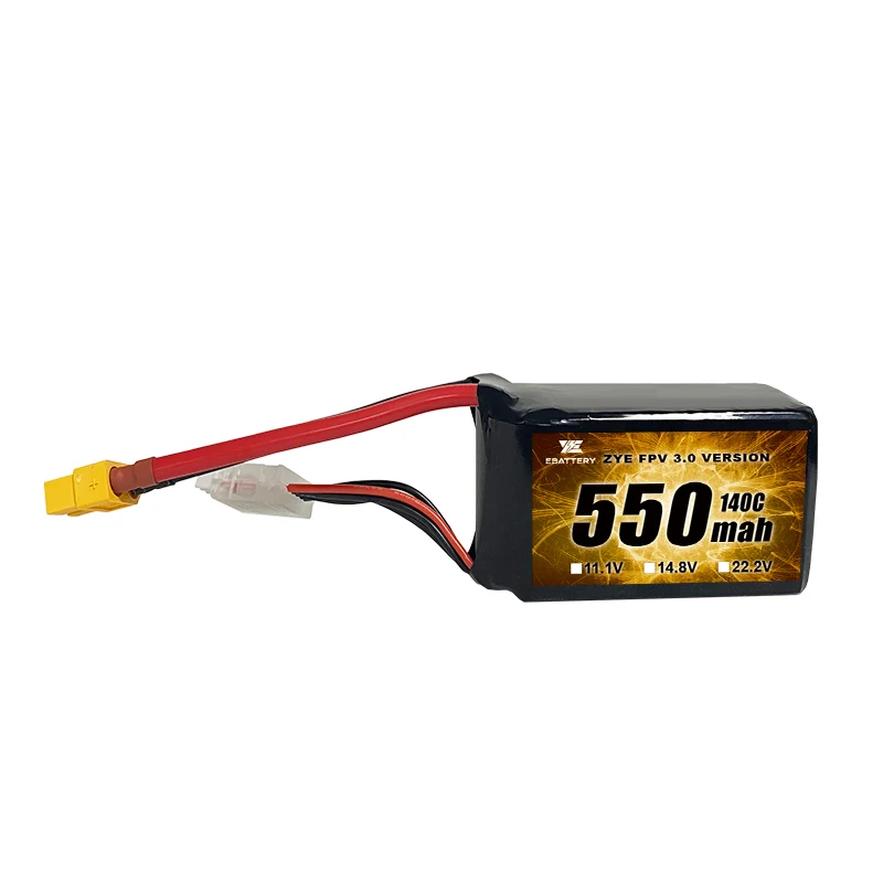 7.4V 11.1V 550mah 1100mah 6000mah Rechargeable Lithium Battery 2S 3S 4S 6S 7S Lipo Battery for FPV RC Car