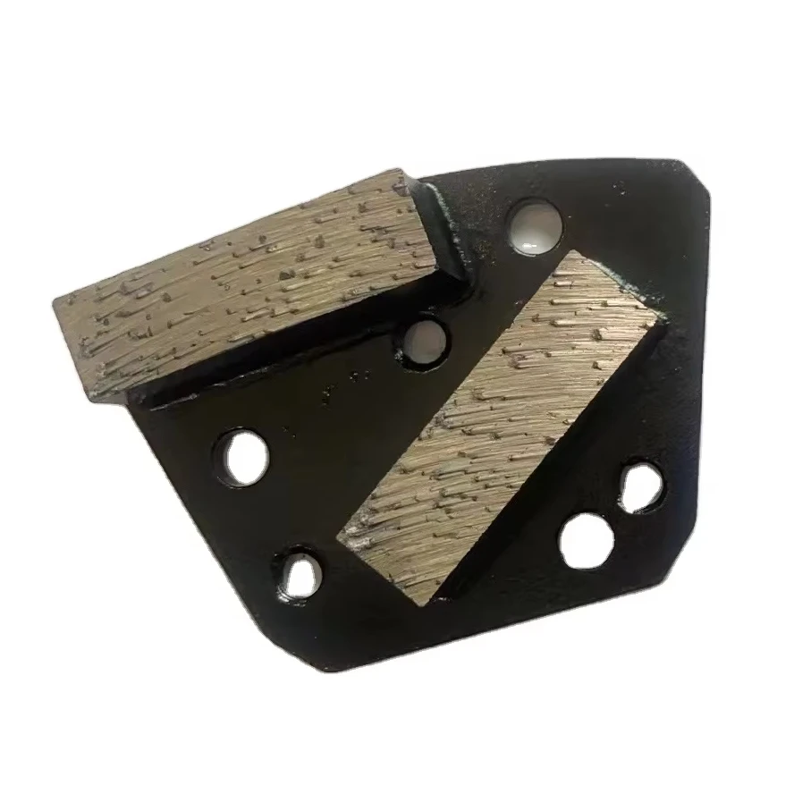 Grinding hard concrete terrazzo epoxy resin floor special Grit 20# 15mm height fan-shaped trapezoidal diamond grinding pad