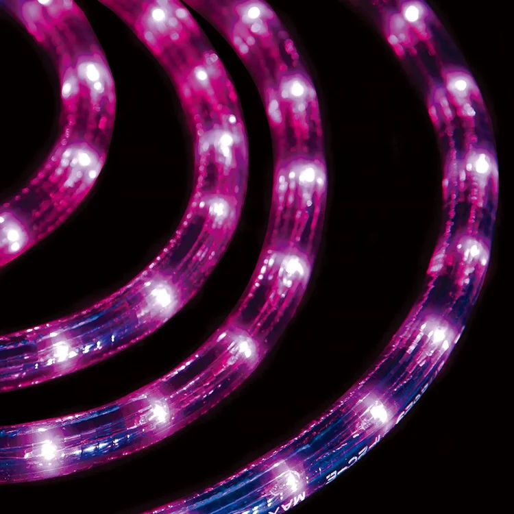 HQ 18FT Led Rope Lights Outdoor  Halloween Decorative Orange Tube Rope Light Led High Brightness Garden String Rope Light Led