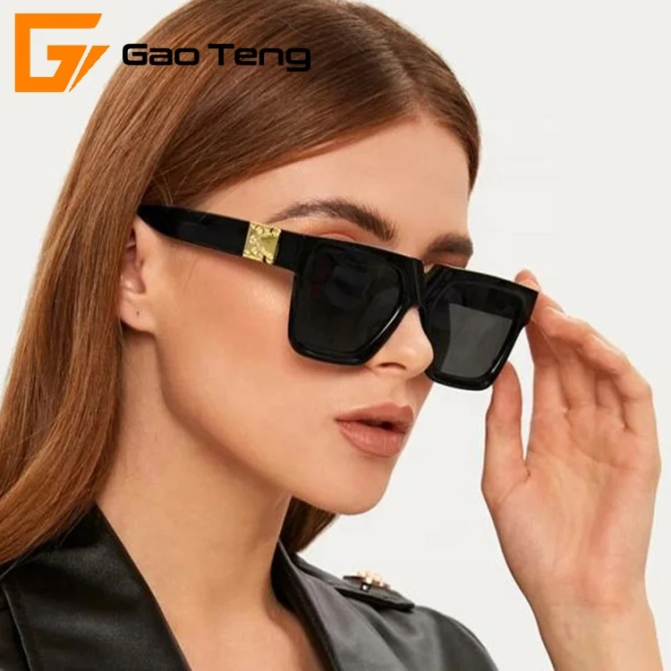 2020 New Ready Goods Logo Fashion UV400 Vintage Women Wholesale Men Square lentes de sol Sun Glasses Eyewear Sunglasses G47097