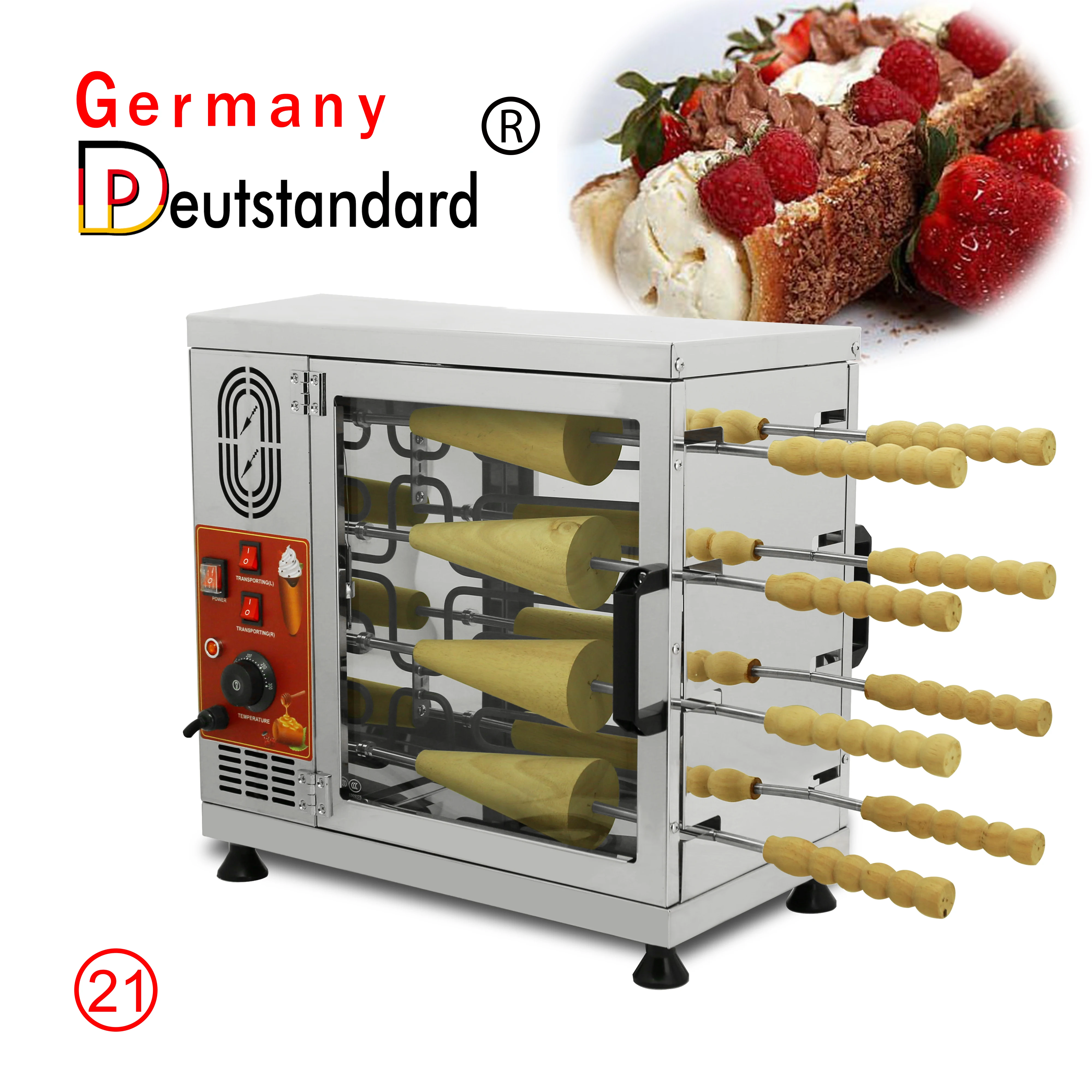 Ice cream cone kurtos kalacs chimney cake oven machine