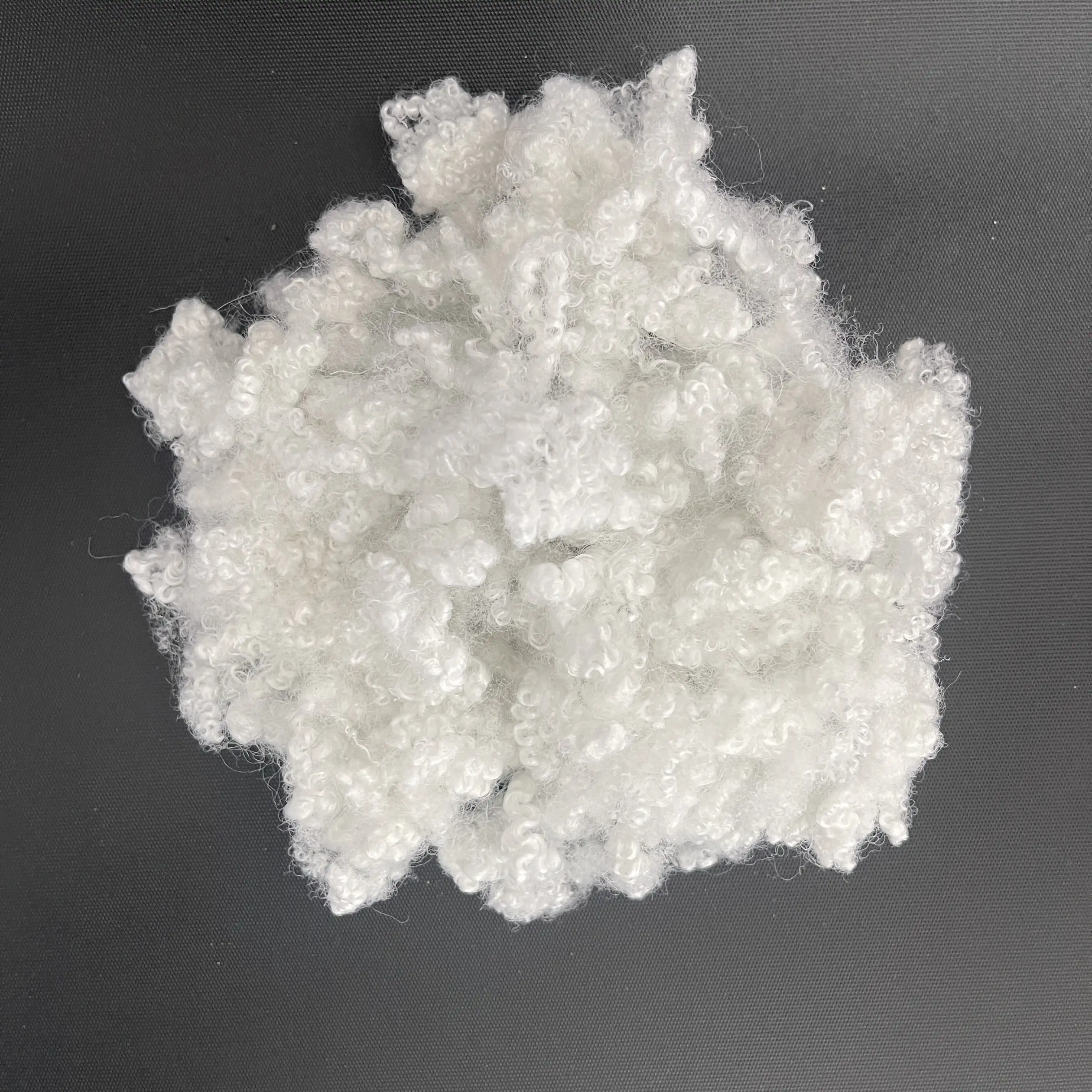 Polyester Hollow Conjugated Silicon Fiber 7D * 64mm HCS Staple for Garment Filling Wholesale