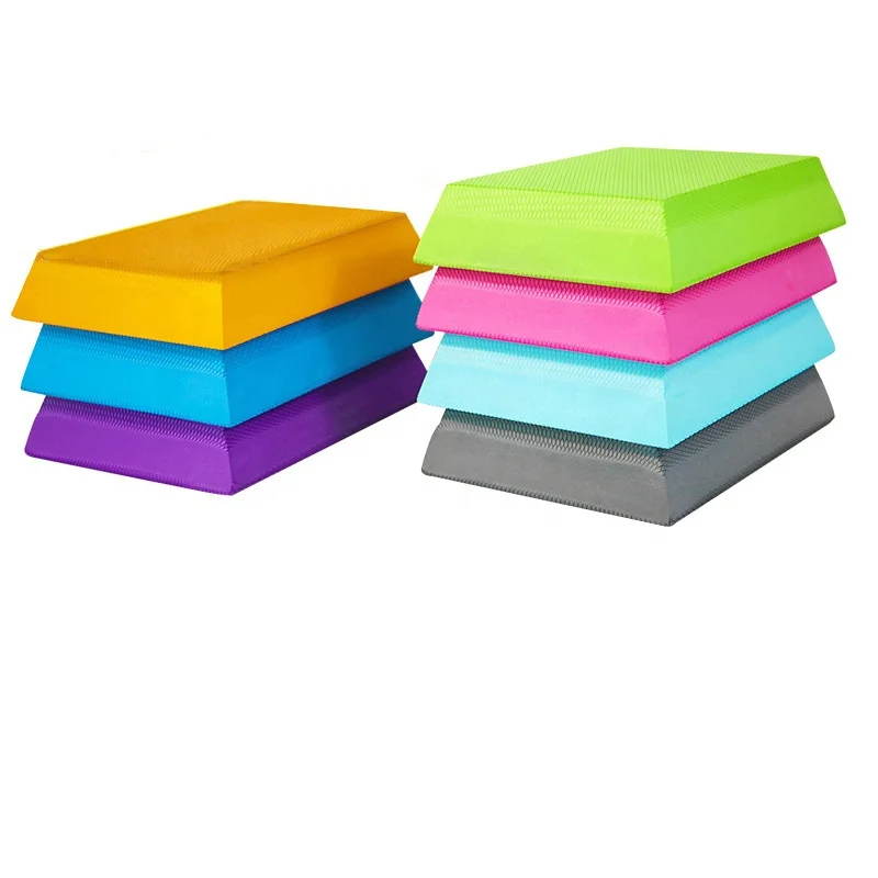 Gym Gymnastic Fitness Equipment Massage Thick Black Soft Somatosensory Cushion Exercise Dynamic Wholesale Yoga Tpe Balance Pad