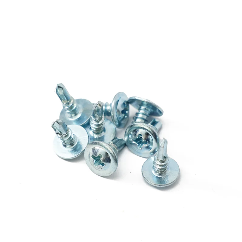 China Manufacturer Pan Head Flat Drill Tail Wire Self Drill Screw Steel Galvanized truss head self drilling screw