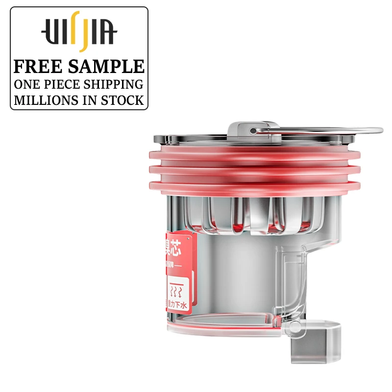 Easy installation plastics floor drain core gravity sealing anti backflow drains strainer element filter