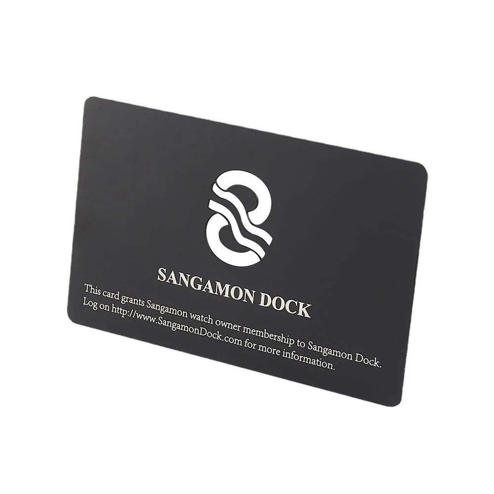 Matte Black Luxurious Finish Blank Metal Business Cards For Laser Engraving