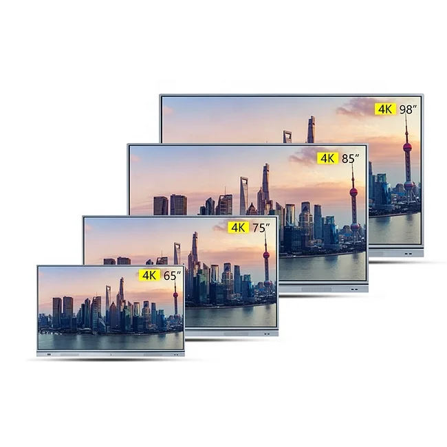 LCD Display OPS PC Built-In E-Share Support Dual System Interactive Smart Board