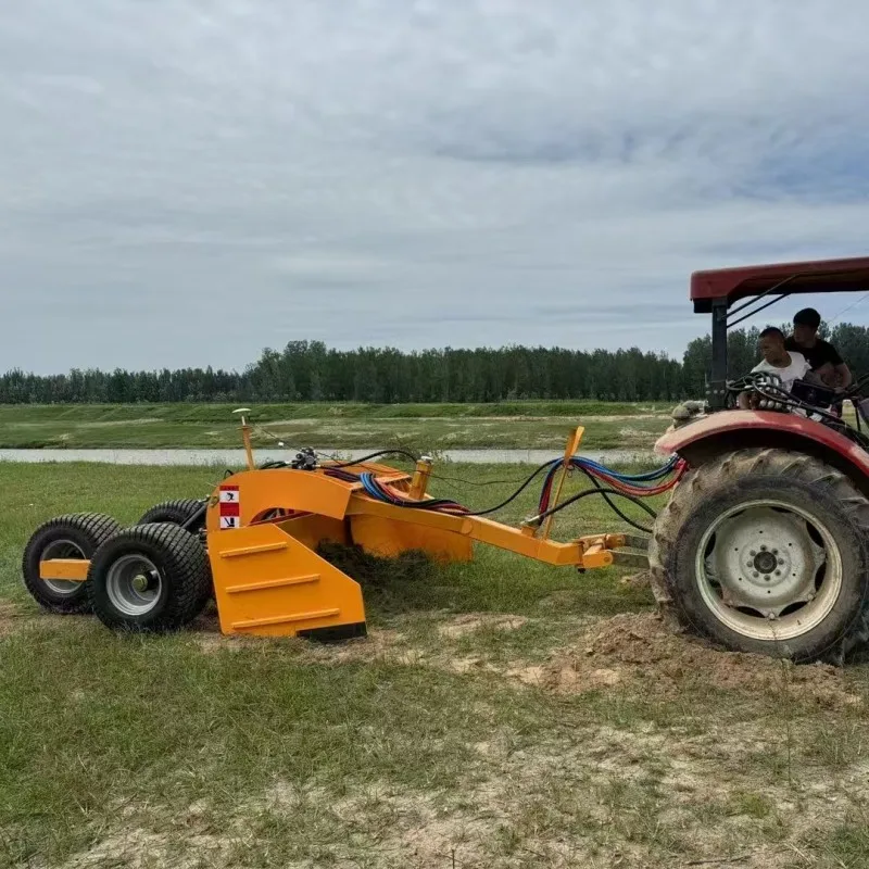 New tractor towing farmland grader ground grader  satellite grader