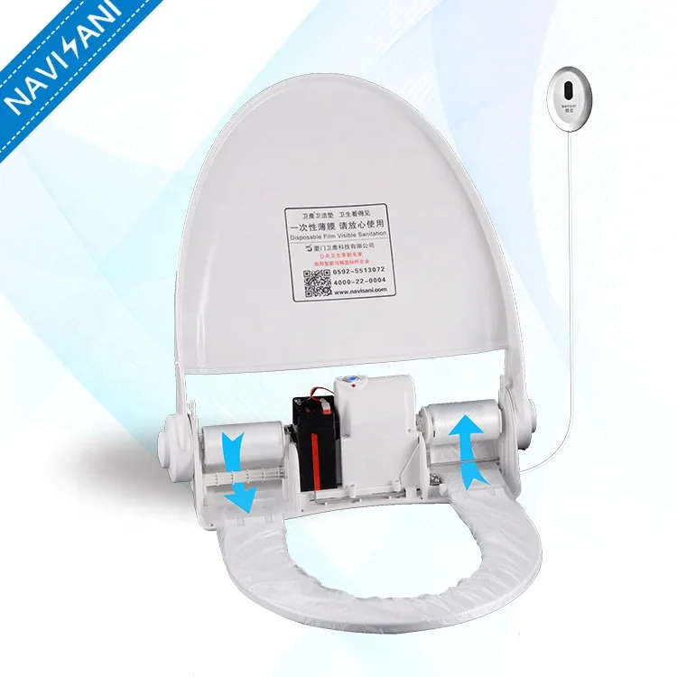 automatic film replacement Waterproof Intelligent plastic toilet seat Disposable Toddlers Potty Training for hospital Restrooms