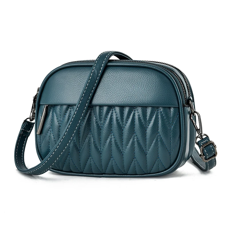 Soft surface lock mini square bag small fragrant style rhombus chain female bag