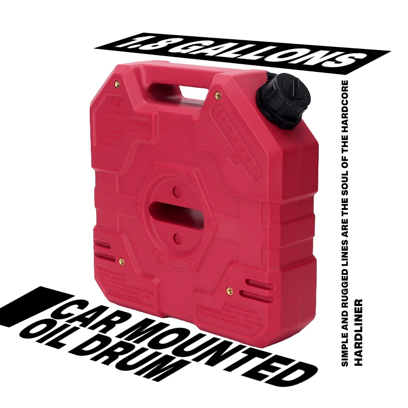 6.84L portable plastic fuel tank, used for storing oil in cars and motorcycles, with oil pipe anti-static and explosion-proof