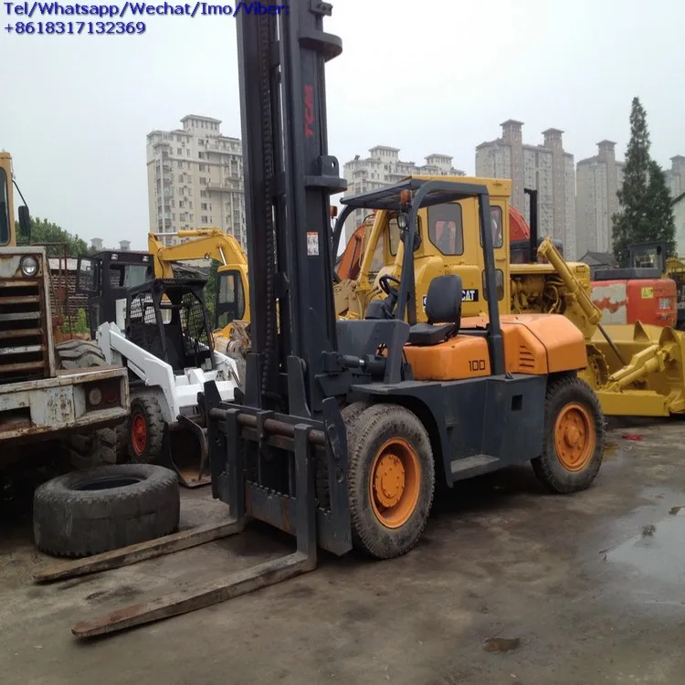 Low Price Used TCM FD100 10 ton FD150 15 ton FD200 20 ton Diesel Forklift, Japanese Brand TCM 10 ton Battery/Diesel Forklift