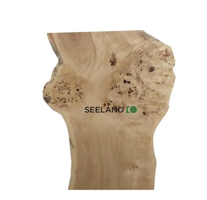 Poplar Burl Top Quality Live Edge Solid Wood Slab table epoxy resin table