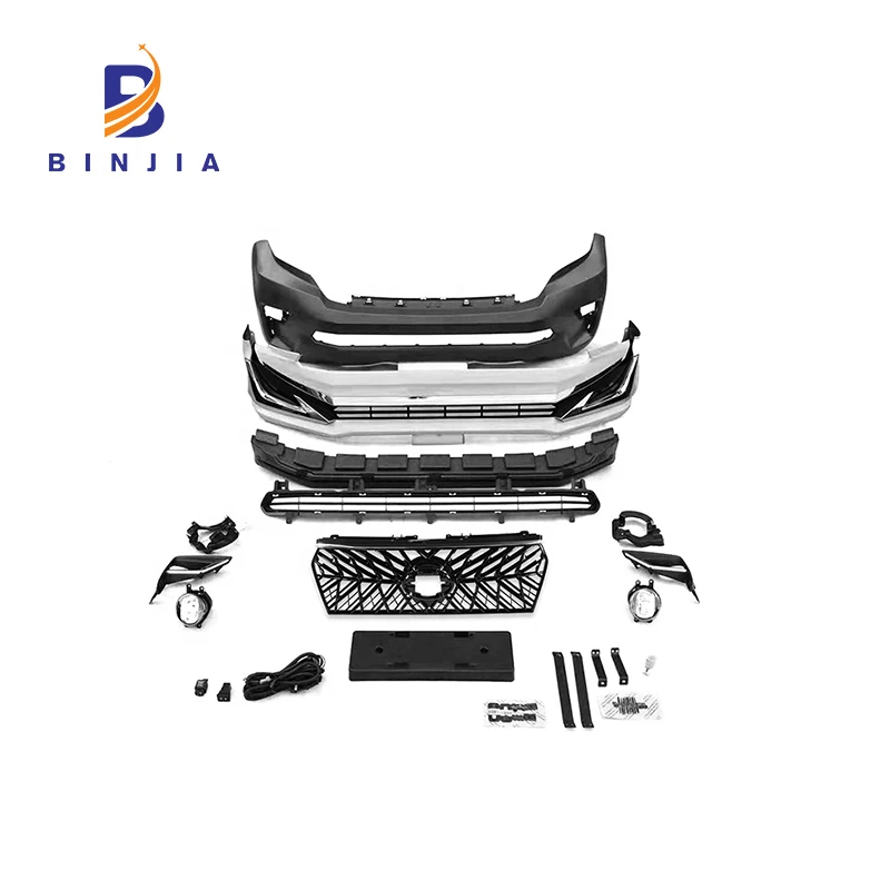 body kit include car front bumper lips grille fog lamps year 2010-2017 for Toyota Prado FJ150