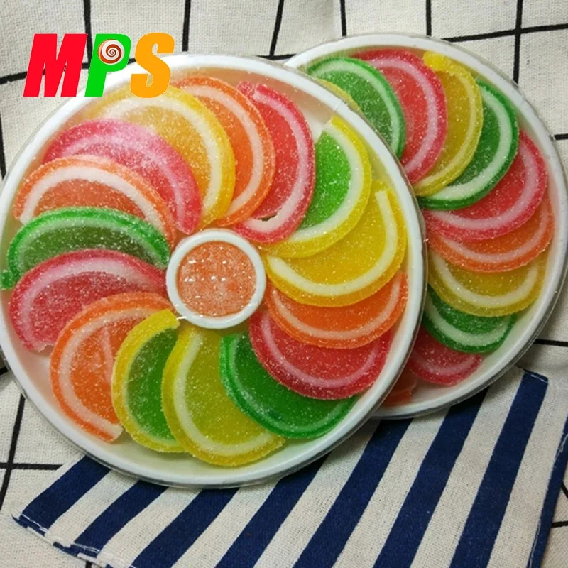 Вкусные фруктовые желе конфеты Мягкий сахар/Кислый сладкий слой