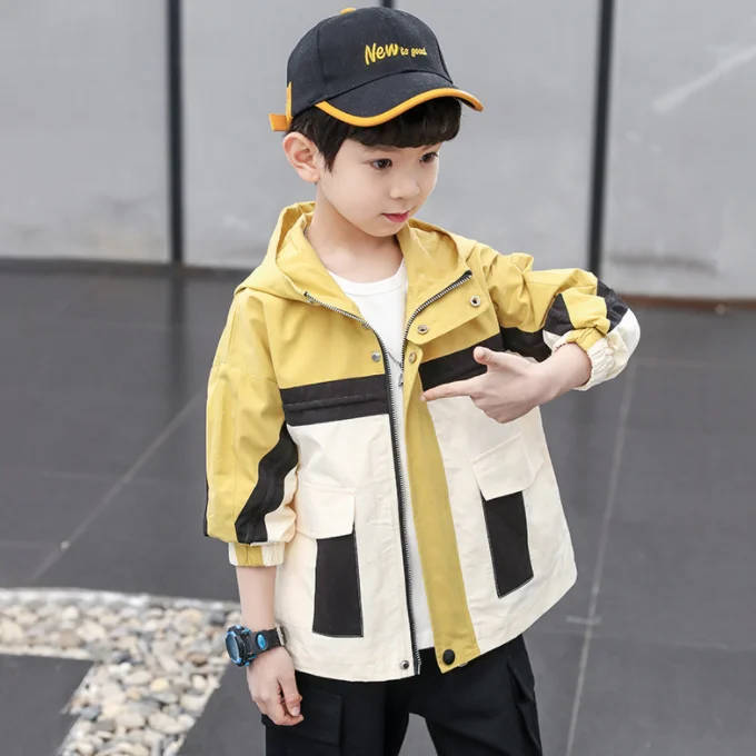 SE6161, оптовая продажа, весеннее Детское пальто, детские куртки для мальчиков, парки, теплое пальто с капюшоном