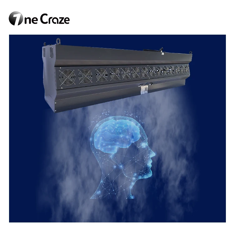 Factory price downward fog screen 3d display mapping projector projection mist screen water fog machine