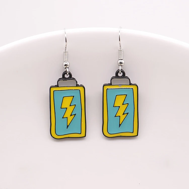 Wholesale low price cute anime girl earring pendants charm custom soft enamel earrings in stock