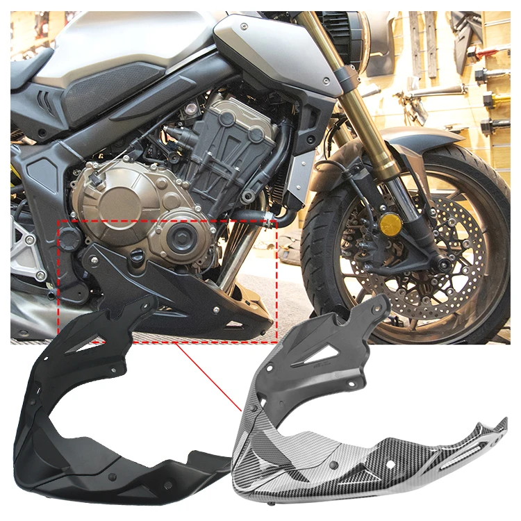 CB650R CB650FE Motorcycle Belly Pan Engine Spoiler Lower Fairing Body Frame Panel Protector Belly Pan for Honda CB650F 2014-2021
